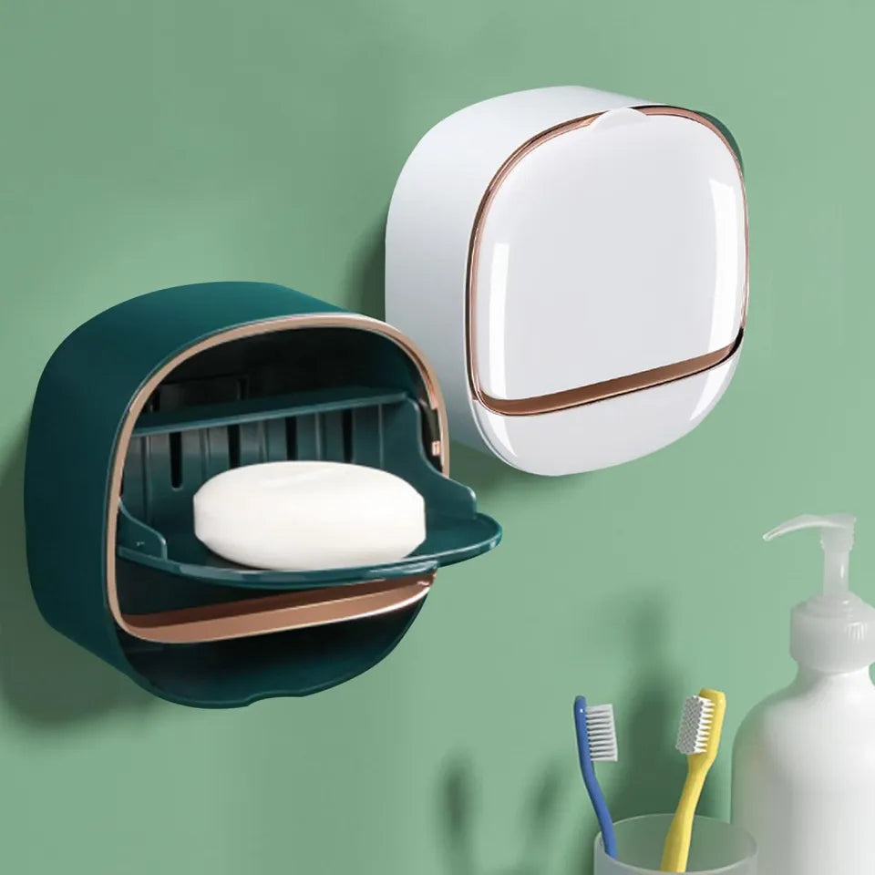 Luxury Soap Holder With Drain Tray (Random Colours)