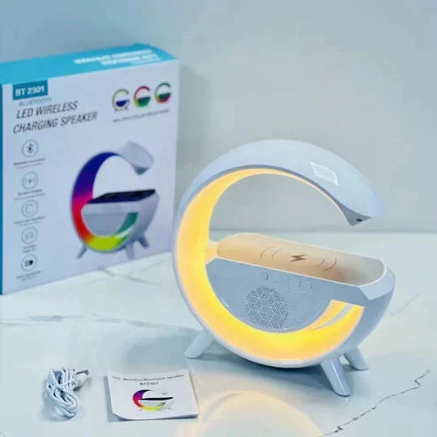 LED Wireless Charger Speaker