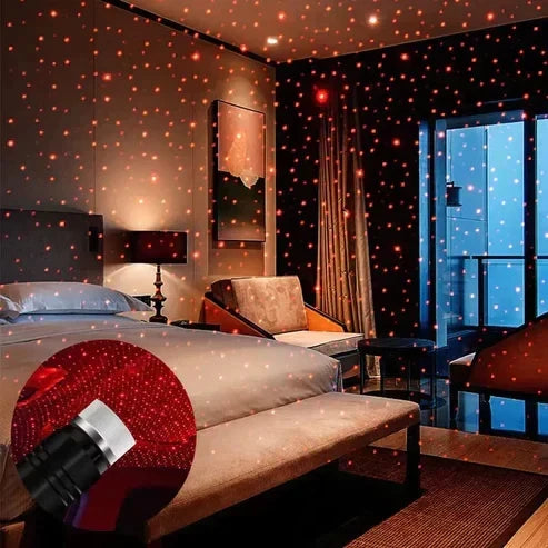 Romantic LED Starry Sky Car Roof Projection USB Portable Light